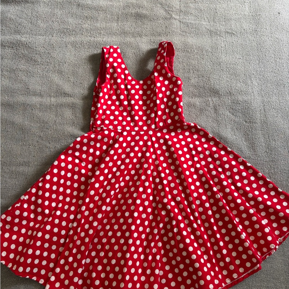 Red Polka Dot 50’s Style Swing Dress Size 10